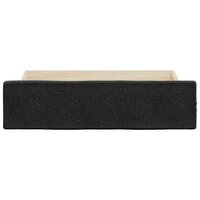 Bedlades 2 st bewerkt hout en stof zwart 4