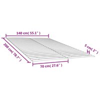 Lattenbodems 2 st met 48 latten 70x200 cm 6