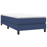Bedframe zonder matras 80x200 cm stof blauw 3
