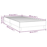 Bedframe fluweel zwart 90x200 cm 9