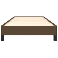 Bedframe zonder matras 90x200 cm stof donkerbruin 5