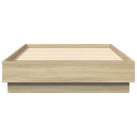 Bedframe zonder matras hout sonoma eikenkleurig 75x190 cm 4