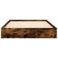 Bedframe zonder matras hout gerookt eikenkleurig 75x190 cm 4