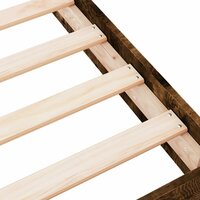 Bedframe zonder matras hout gerookt eikenkleurig 75x190 cm 7