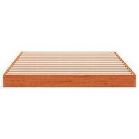 Bedframe massief grenenhout wasbruin 90x190 cm 5