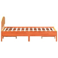 Bed met matras massief grenenhout wasbruin 140x190 cm 5