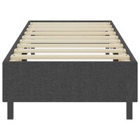 Boxspring stof donkergrijs 80x200 cm 4