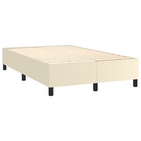 Boxspringframe kunstleer cr&egrave;mekleurig 120x200 cm 4