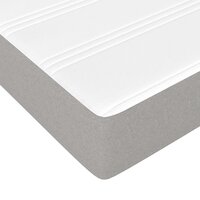 Boxspring met matras stof lichtgrijs 80x200 cm 8