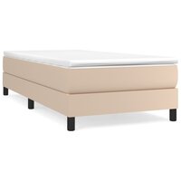 Boxspring met matras kunstleer cappuccinokleurig 80x200 cm 2