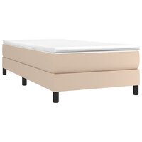 Boxspring met matras kunstleer cappuccinokleurig 80x200 cm 3