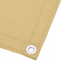 Balkonscherm 75x500 cm 100% oxford polyester zandkleurig 4