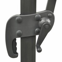 Zweefparasol met dubbel dak 300x300 cm terracottakleurig 6