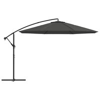 Zweefparasol met aluminium paal 350 cm antracietkleurig 3