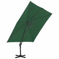 Zweefparasol met aluminium paal 400x300 cm groen 3
