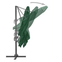 Zweefparasol met aluminium paal 400x300 cm groen 5