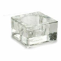 Kaarshouder Transparant Glas 6 x 3 x 6 cm (12 Stuks) 3