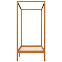 Hemelbedframe massief grenenhout honingbruin 90x200 cm 4