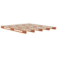 Palletbed massief grenenhout wasbruin 180x200 cm 6