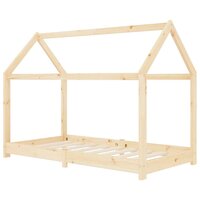 Kinderbedframe massief grenenhout 70x140 cm 2