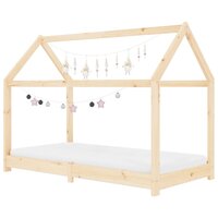 Kinderbedframe massief grenenhout 70x140 cm 3