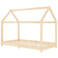 Kinderbedframe massief grenenhout 80x160 cm 2