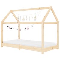 Kinderbedframe massief grenenhout 80x160 cm 3