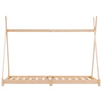Kinderbedframe massief grenenhout 70x140 cm 3