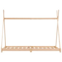 Kinderbedframe massief grenenhout 80x160 cm 3