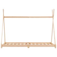 Kinderbedframe massief grenenhout 90x200 cm 3