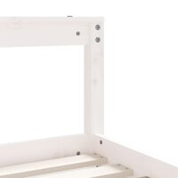 Kinderbedframe 70x140 cm massief grenenhout wit 7