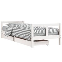 Kinderbedframe met lades 80x200 cm massief grenenhout 2