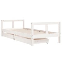 Kinderbedframe met lades 80x200 cm massief grenenhout 3