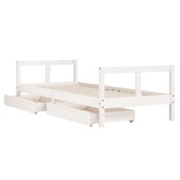 Kinderbedframe met lades 80x200 cm massief grenenhout 4
