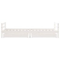 Kinderbedframe met lades 80x200 cm massief grenenhout wit 6