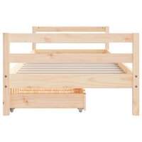Kinderbedframe met lades 90x190 cm massief grenenhout 5