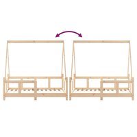 Kinderbedframe 70x140 cm massief grenenhout 8