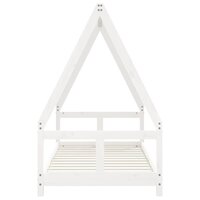 Kinderbedframe 80x160 cm massief grenenhout wit 4