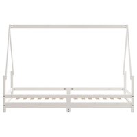 Kinderbedframe 90x200 cm massief grenenhout wit 5