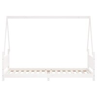 Kinderbedframe 80x200 cm massief grenenhout wit 4