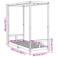 Kinderbedframe 80x200 cm massief grenenhout 9