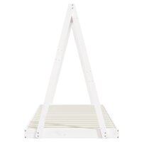 Kinderbedframe 90x200 cm massief grenenhout wit 5