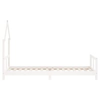 Kinderbedframe 80x200 cm massief grenenhout wit 5