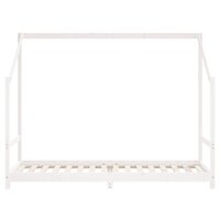 Kinderbedframe 80x200 cm massief grenenhout wit 4