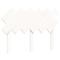 Seniorenbed met hoofdbord massief hout wit 8