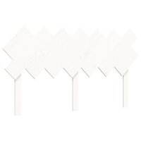 Seniorenbed met hoofdbord massief hout wit 8