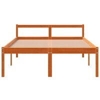 Seniorenbed 135x190 cm massief grenenhout wasbruin 4