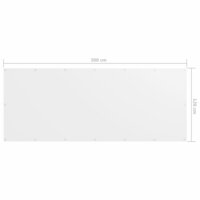 Balkonscherm 120x300 cm oxford stof wit 5