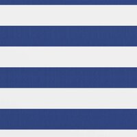 Balkonscherm 120x500 cm oxford stof wit en blauw 2