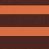 Balkonscherm 75x500 cm oxford stof oranje en bruin 2